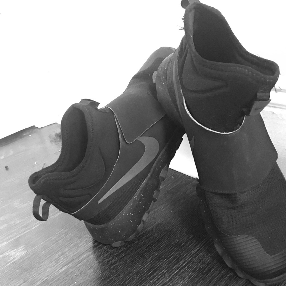 These are all black nike sneakers